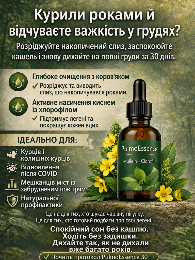 PulmoEssence — вільніше дихання та щоденна підтримка легень